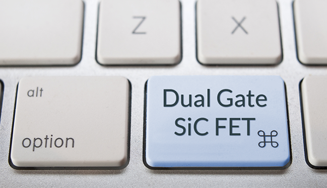 dual-gate SiC FET as command key on keyboard